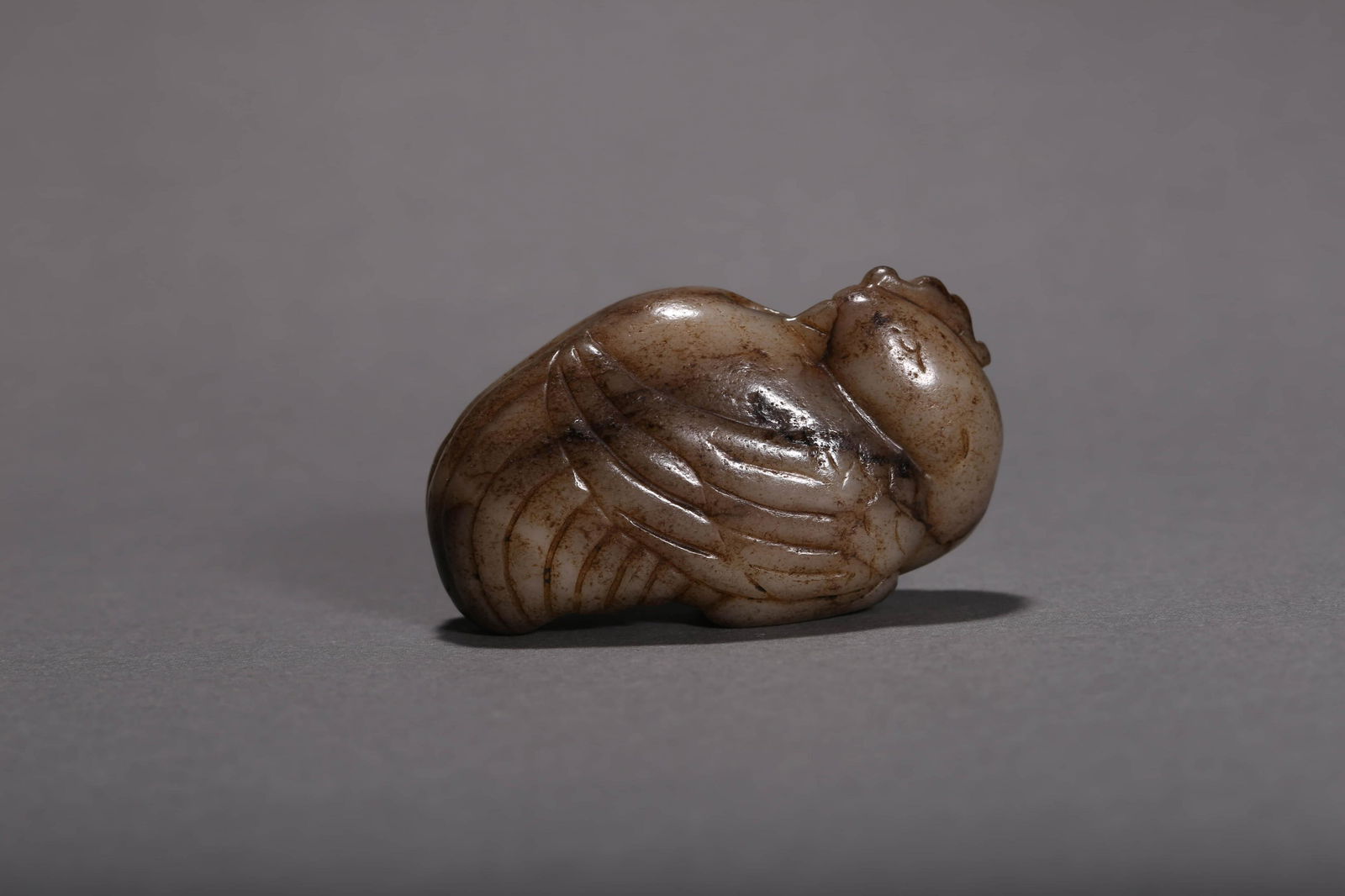 Carved Jade Bird Statue (1 of 5)