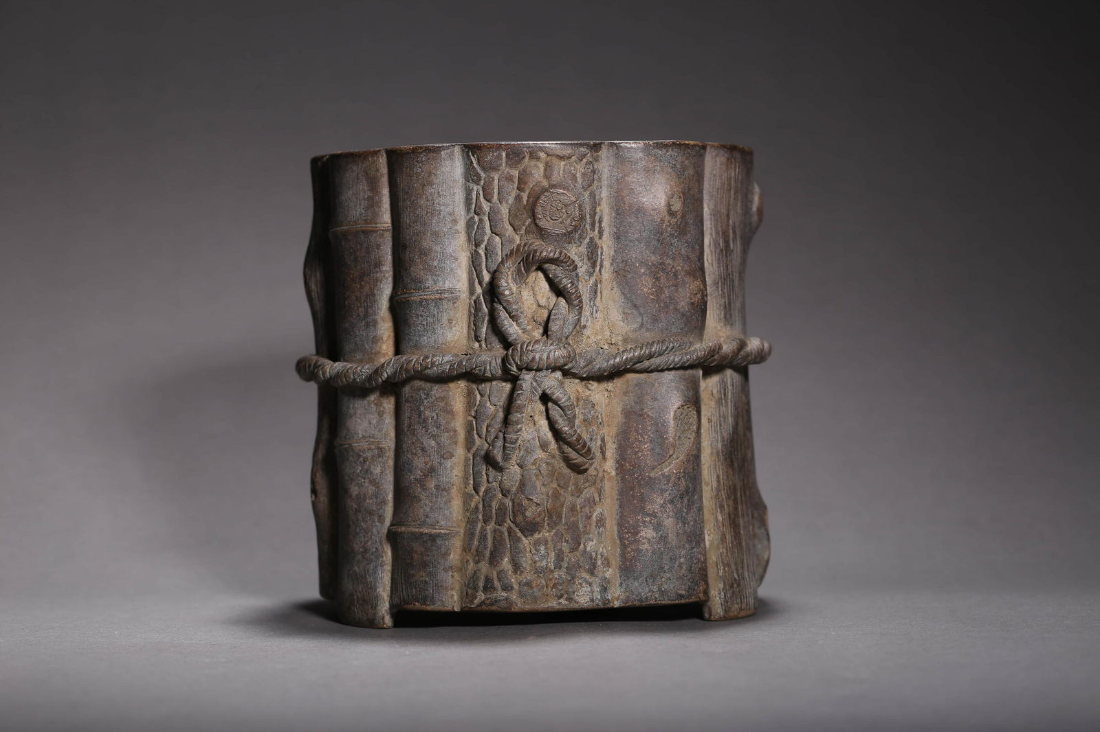 Zisha Bionic Brush Pot Signed Yang Pengnian (1 of 7)