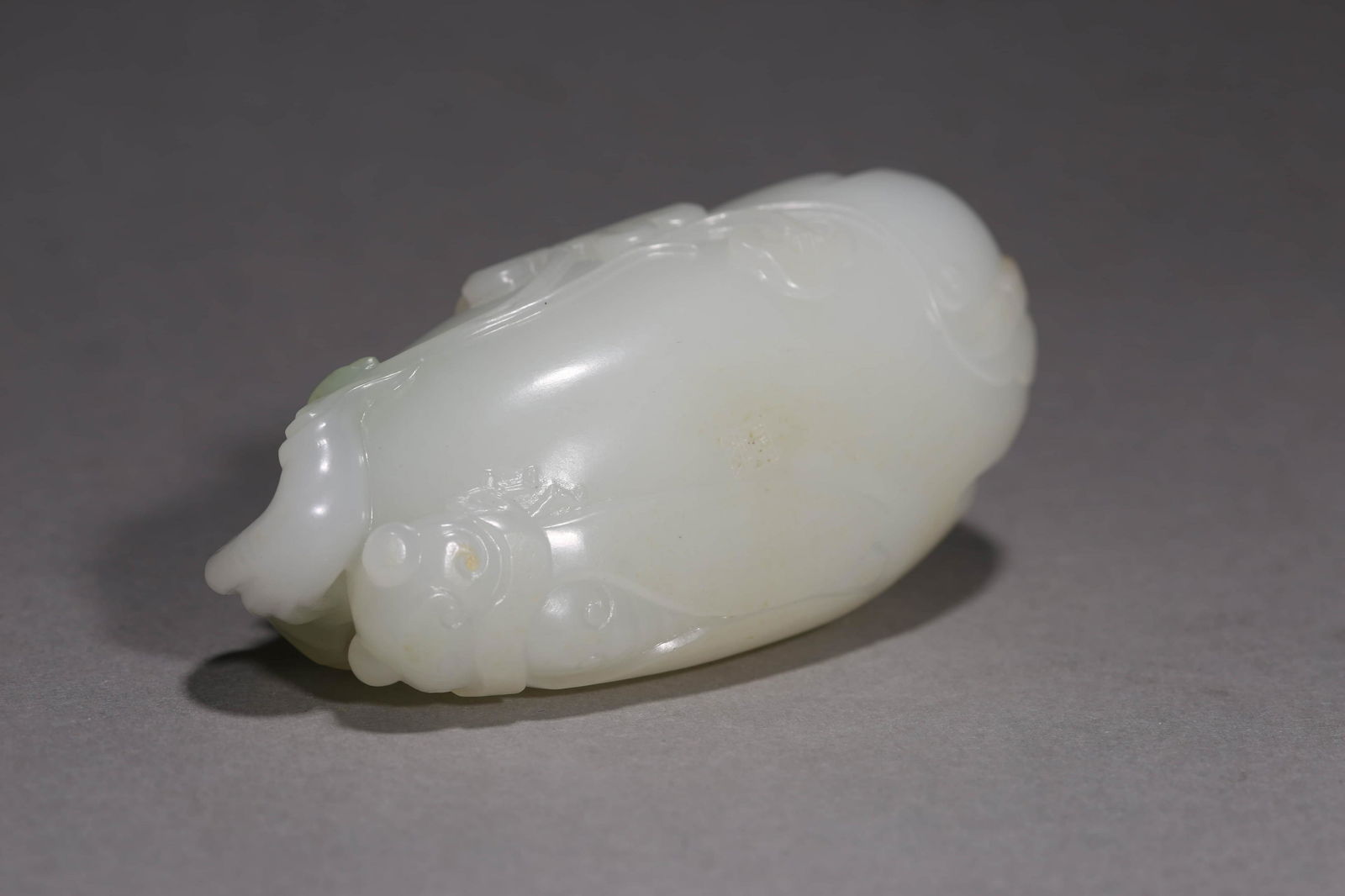 White Jade Carving of Cricket (1 of 8)