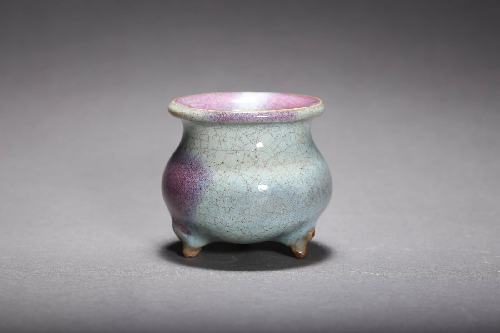 Jun Ware Splashed Tripod Censer (1 of 5)