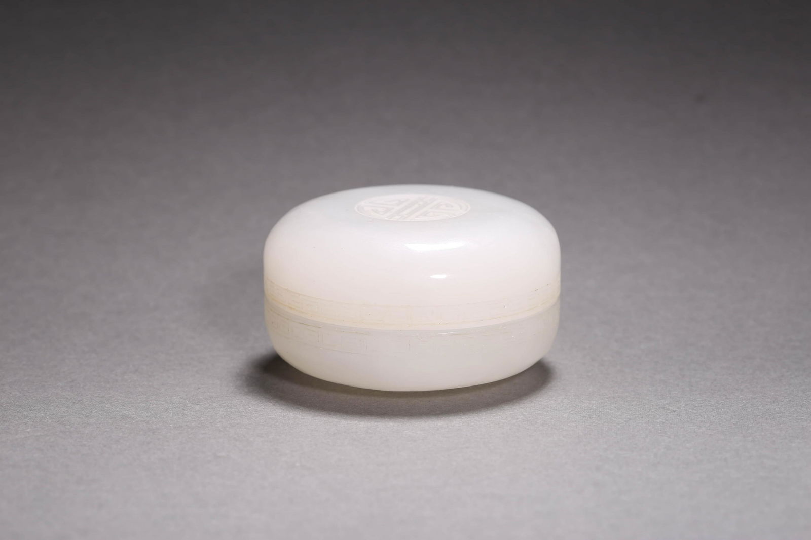 Carved Jade Longevity Ink Box and Cover (1 of 5)