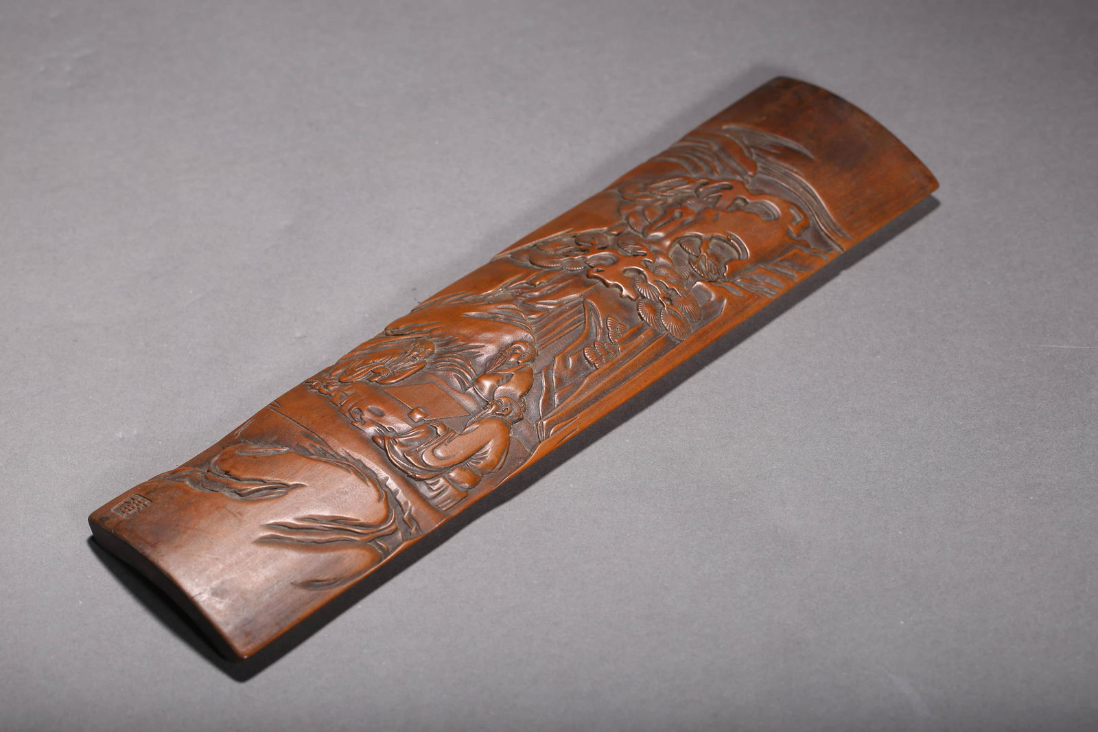 Carved Bamboo Scholar Arm Rest (1 of 5)
