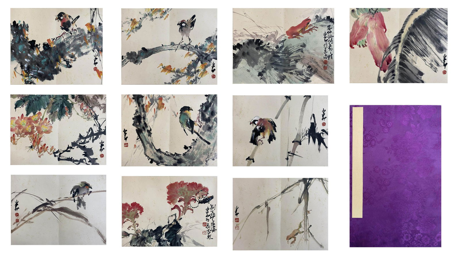 Chinese Paper Painting Album, Zhao Shaoang Mark (1 of 12)