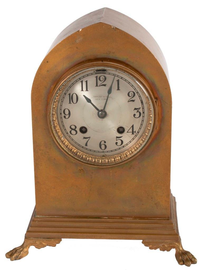 A Tiffany & Co. New York Brass Beehive Mantle Clock (1 of 4)