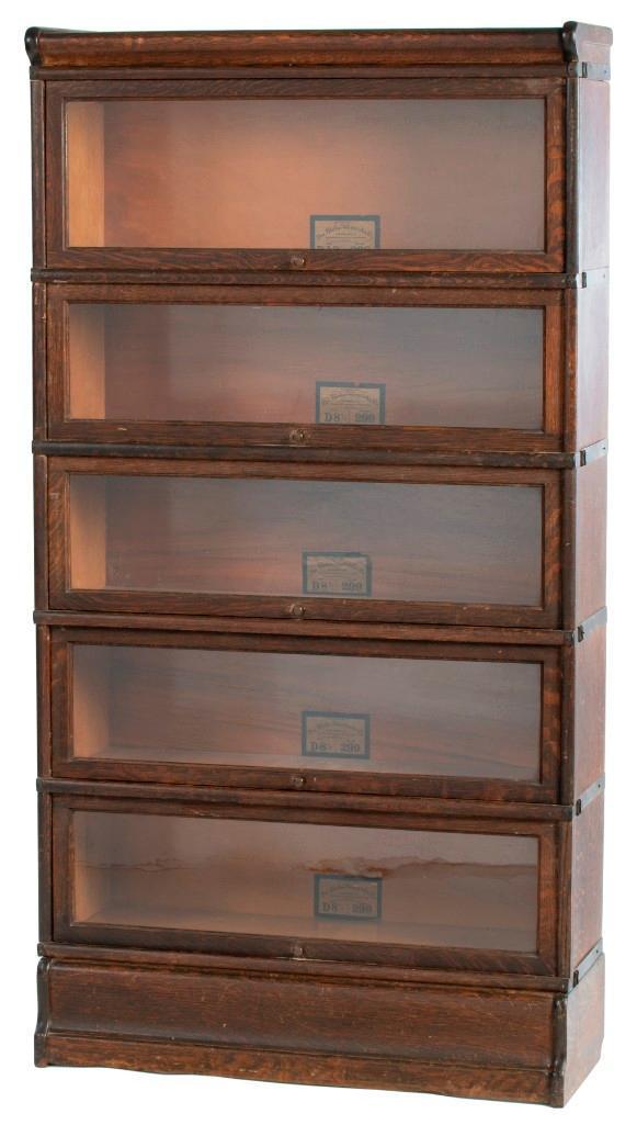 A Five Tier Globe Wernicke Co. Stacked Bookcase (1 of 3)