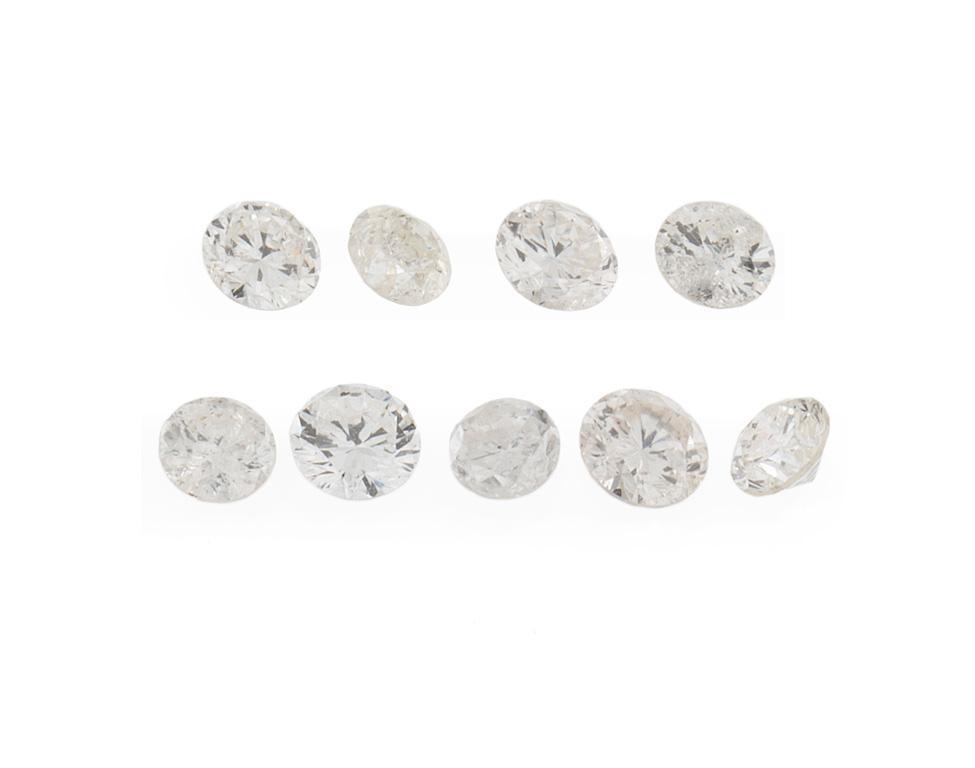 A Group of 9 Loose Cut Diamonds (1 of 1)