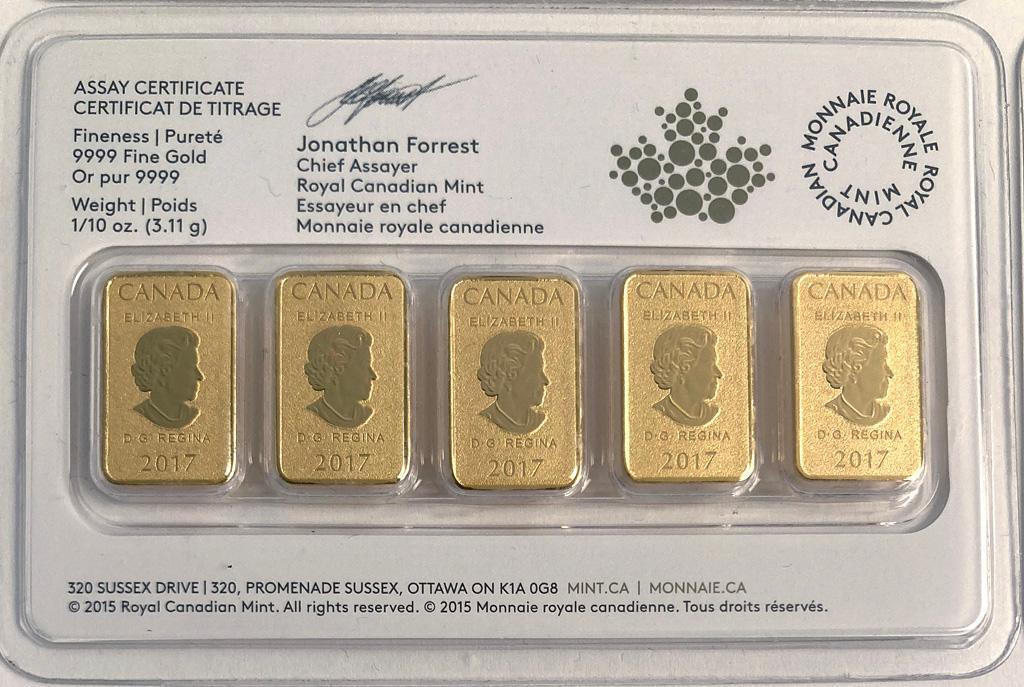 A Group of 20 Canadian Tenth of an Ounce Gold Coins (1 of 4)