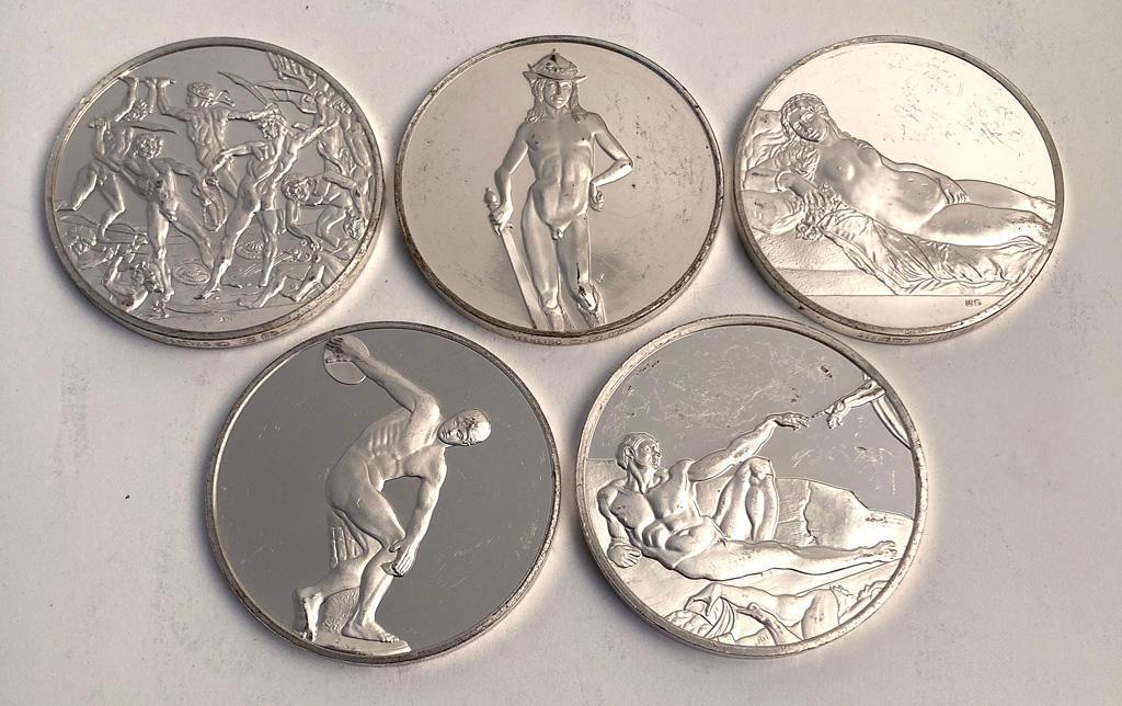 5 Sterling 100 Greatest Masterpiece Coins (1 of 4)