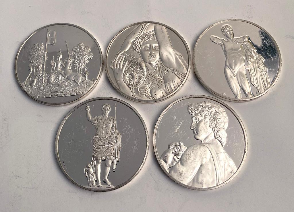 5 Sterling 100 Greatest Masterpiece Coins (1 of 4)