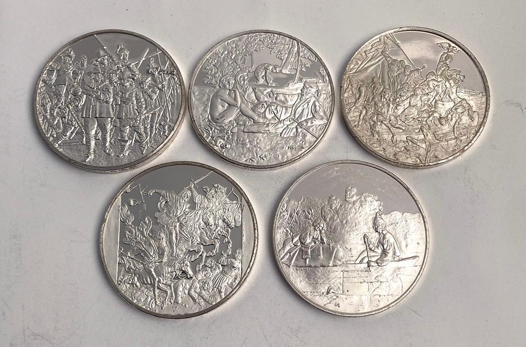 5 Sterling 100 Greatest Masterpiece Coins (1 of 4)