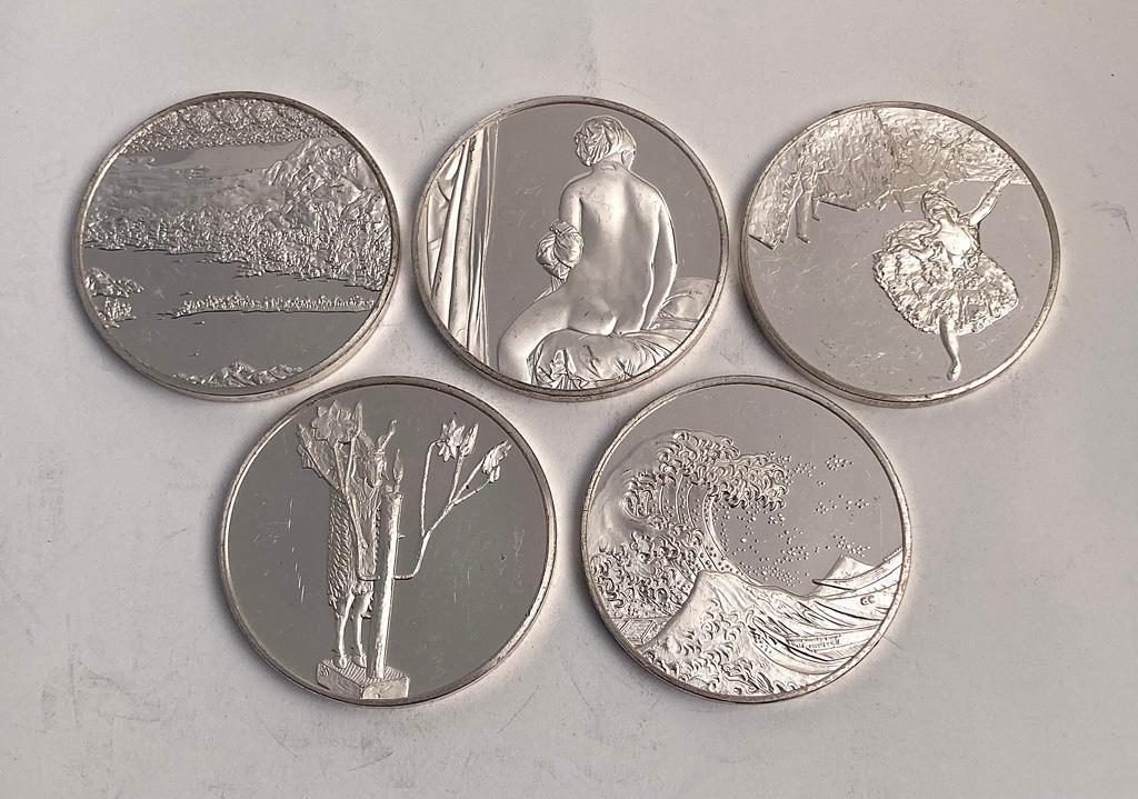 5 Sterling 100 Greatest Masterpiece Coins (1 of 4)