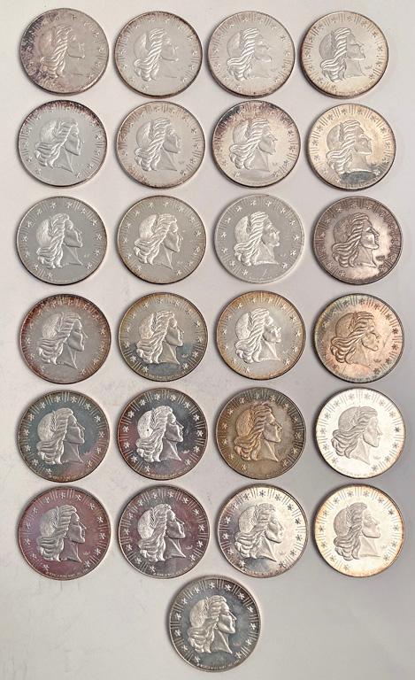 25 American Eagle 1 Ounce Sterling Coins (1 of 2)
