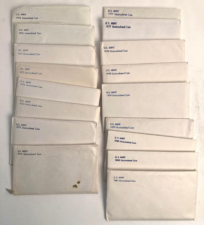 A grouping U.S. Mint Uncirculated Coin Set (1 of 3)
