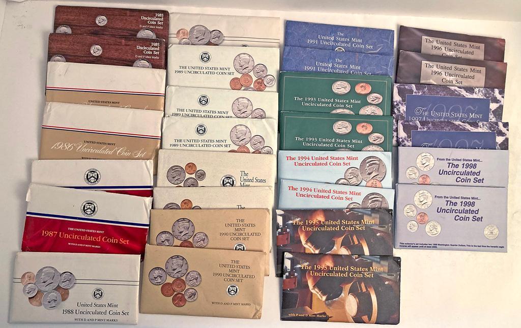 Large Group of U.S. Mint Uncirculated Coins (1 of 2)