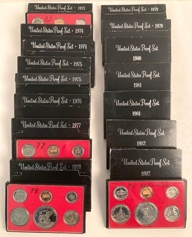 Group of U.S. Proof Set Coins (1 of 3)