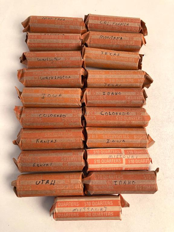 Large Group of 19 Regional U.S. State Quarter Coins (1 of 1)