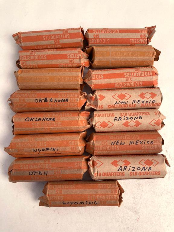 Large Group of 15 Regional U.S. State Quarter Coins (1 of 1)