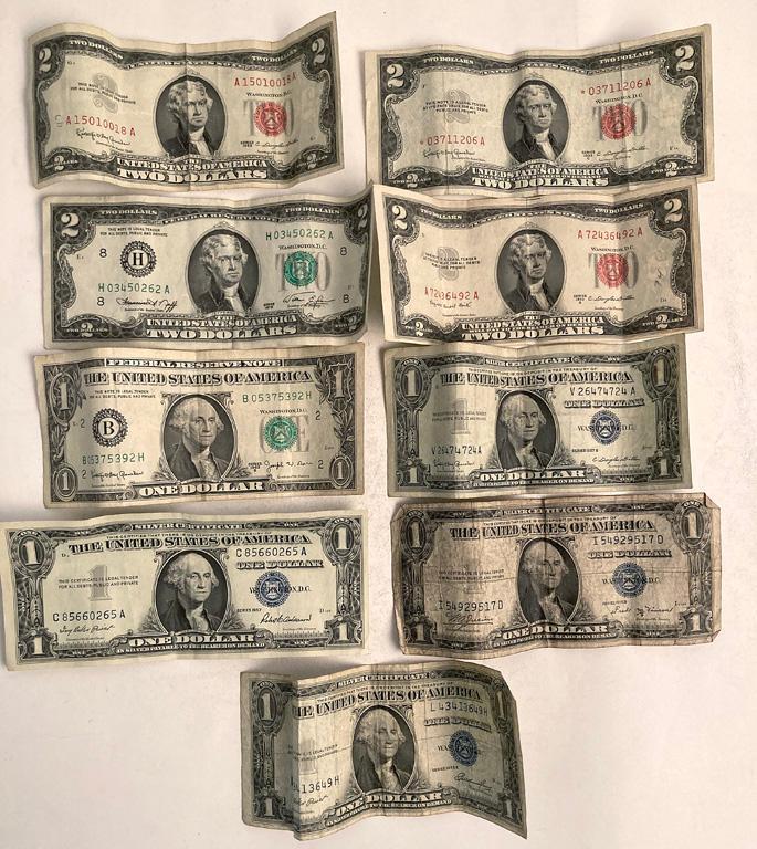 Early 20th Century United States Paper Currency (1 of 2)