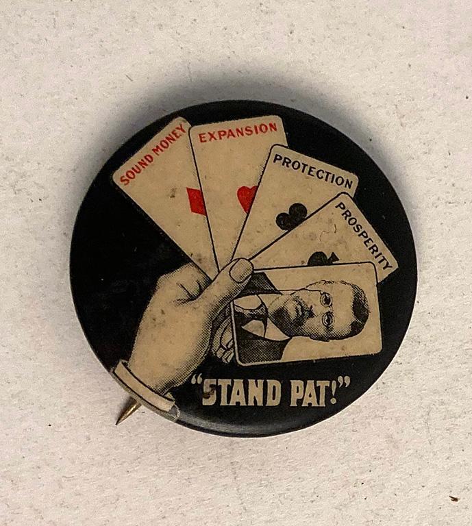 Theodore Roosevelt Stand Pat Political Pinback Button (1 of 2)