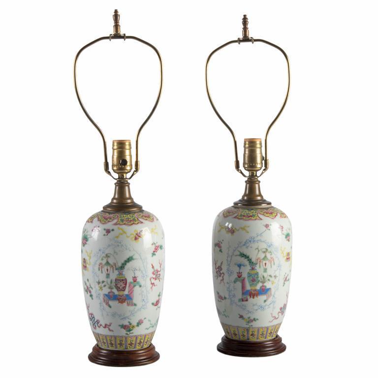 A Pair of Chinese Polychrome Decorated Republic Vases (1 of 2)