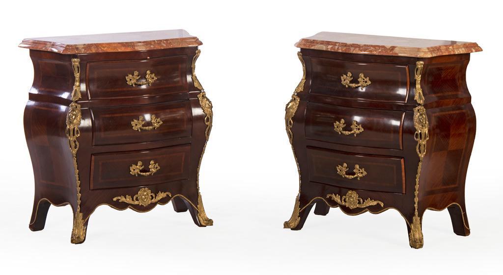 A Pair of Louis XVI Style Ormolu Mounted Bombay Chests (1 of 3)