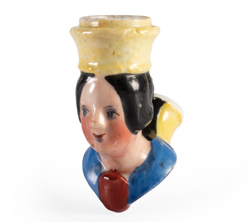 A Porcelain Figural Snow White Pocket Pipe (1 of 4)