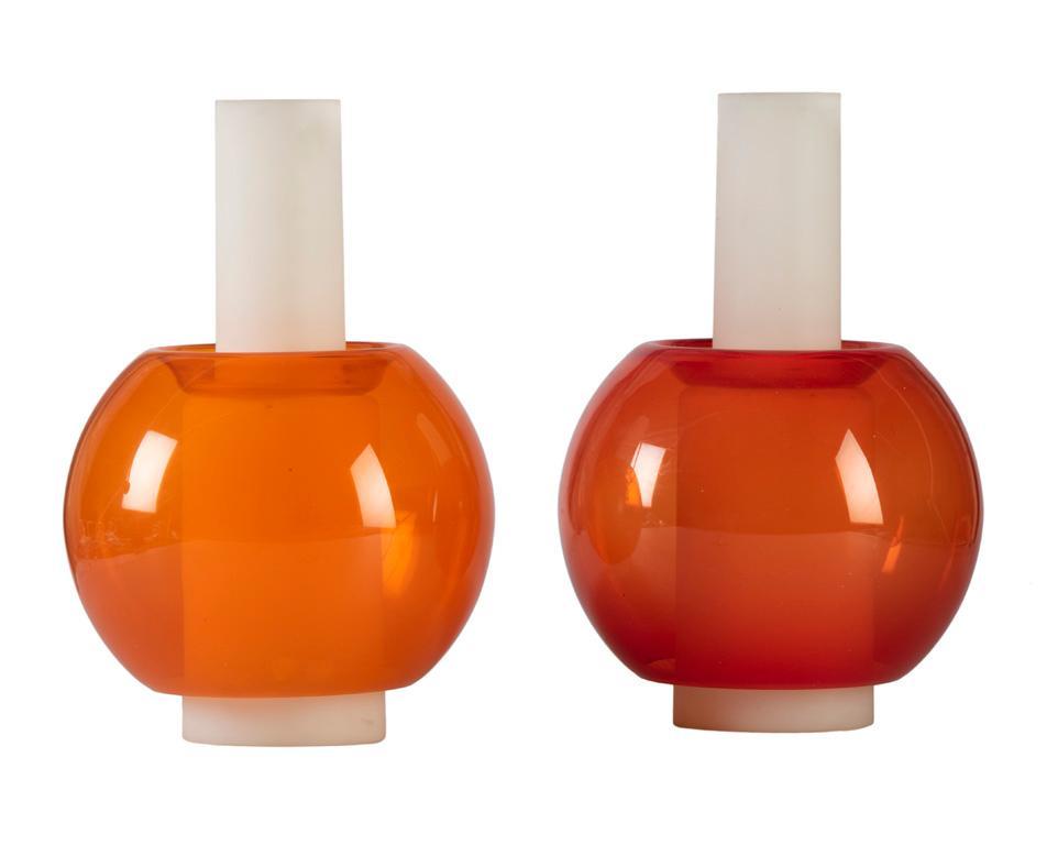 A Pair of Glass Globe Sconces (1 of 2)