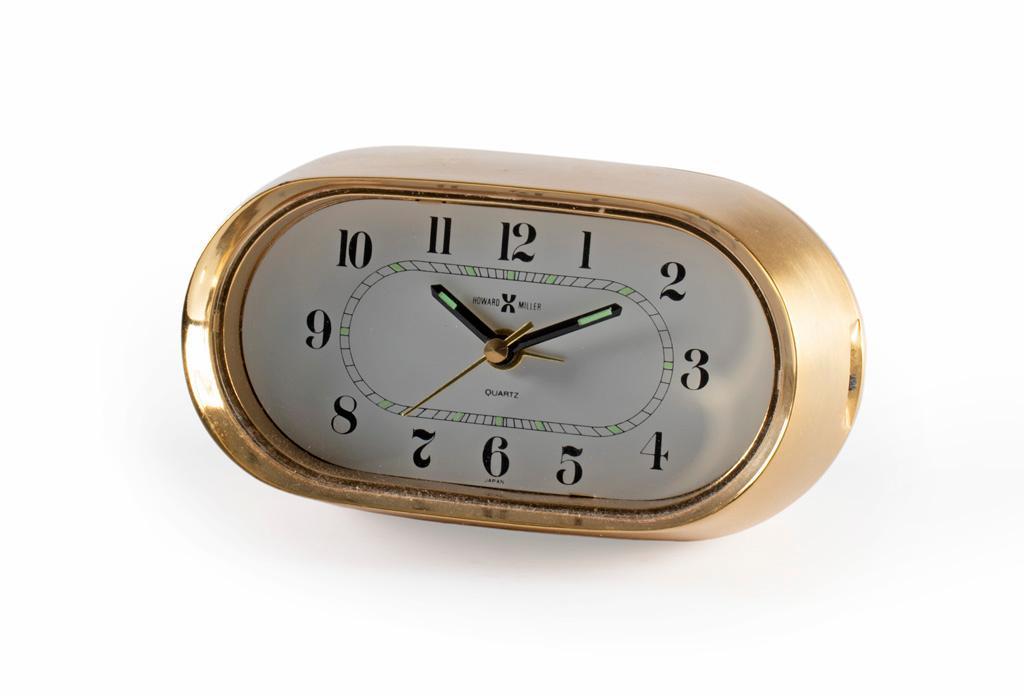 A Brass Howard Miller Desk Clock (1 of 3)