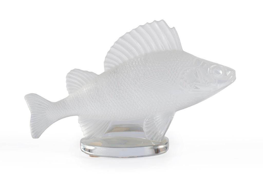A Lalique Frosted Glass Fish Paperweight (1 of 3)