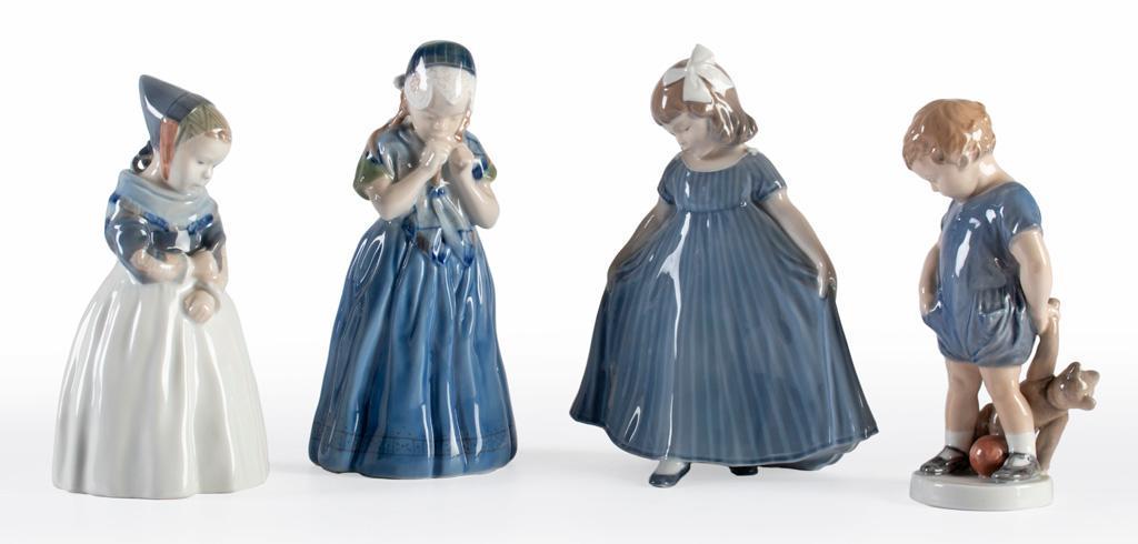 A Grouping of Royal Copenhagen Porcelain Figures (1 of 3)