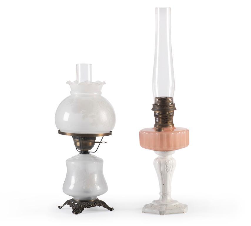 2 Victorian Style Oil Lamps (1 of 5)