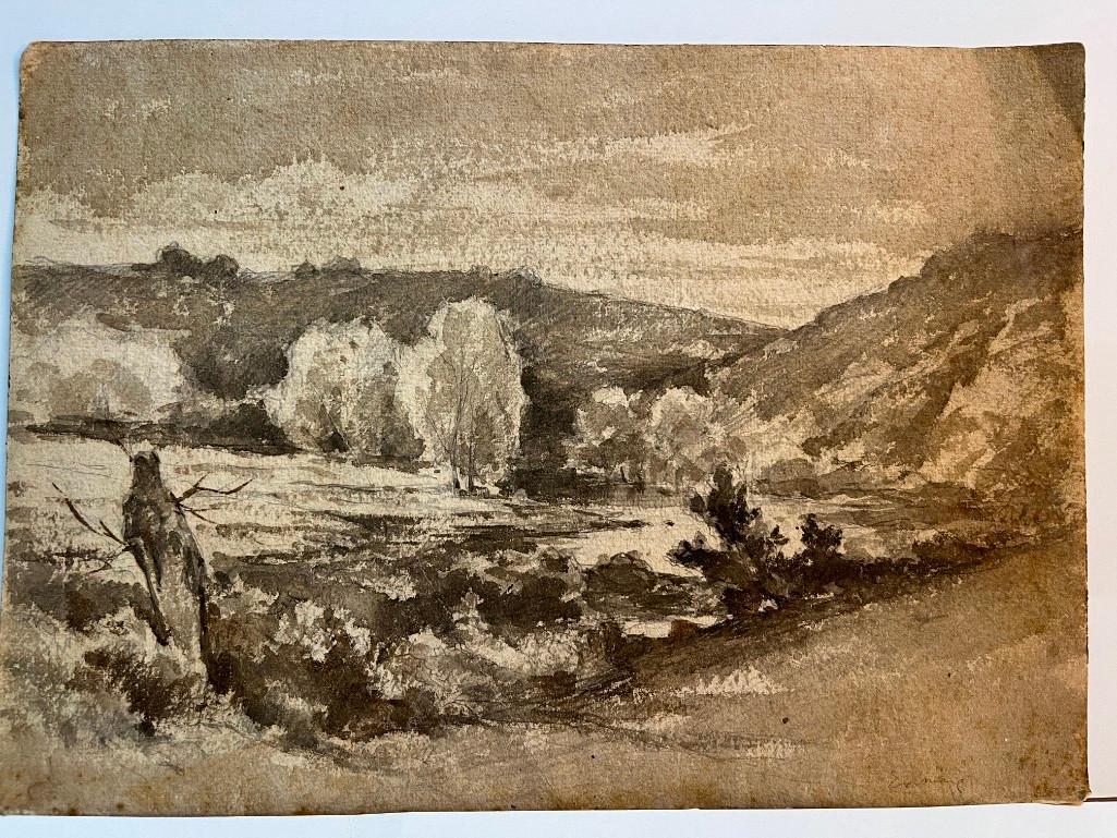 Charles Volkmar (American, 1841-1914) Watercolor (1 of 4)