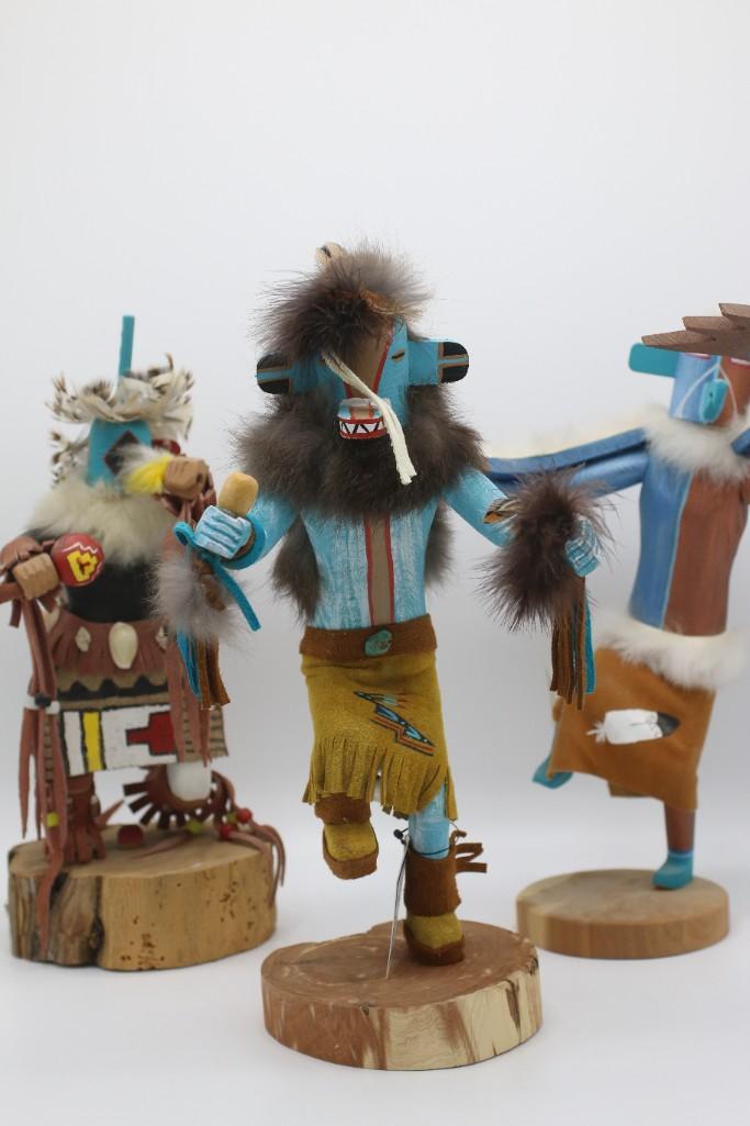 A Grouping of Handmade Kachina Figurines (1 of 7)
