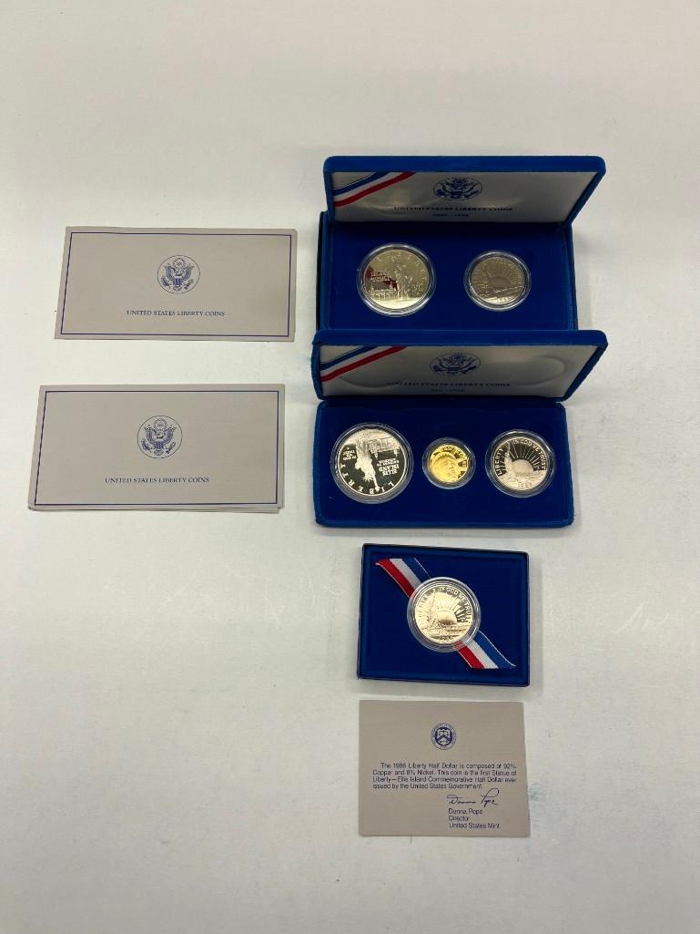 Set of United States Liberty Coins Gold and Silver (1 of 9)