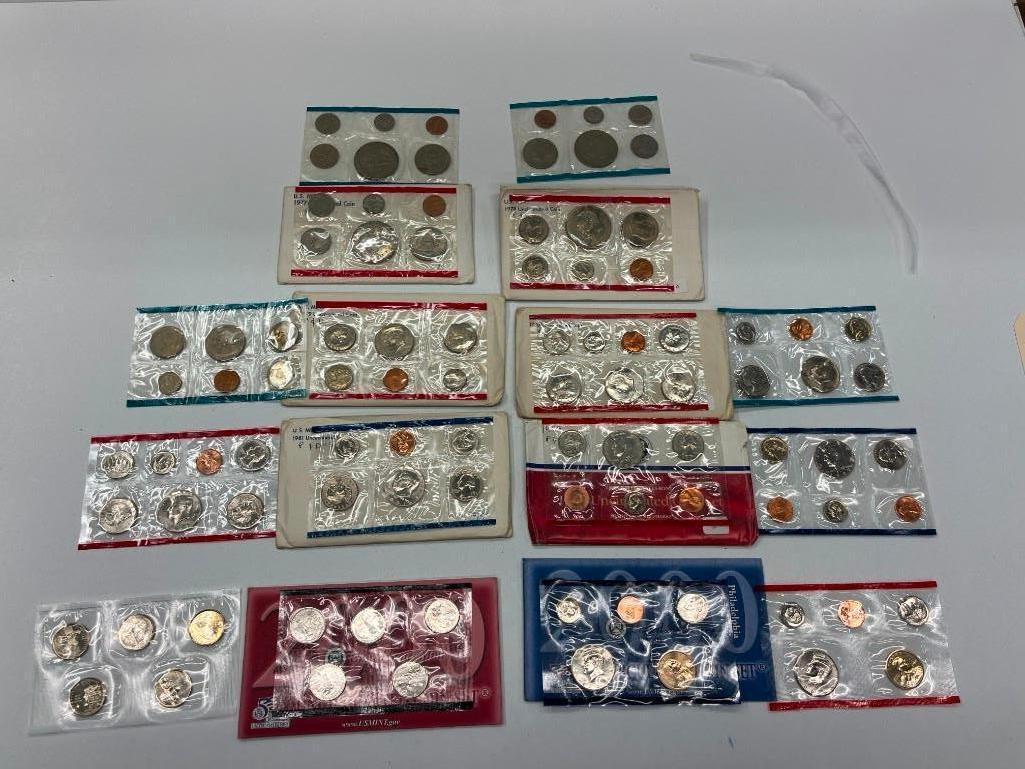 A Group of U.S. Mint Uncirculated Coin Sets (1 of 7)