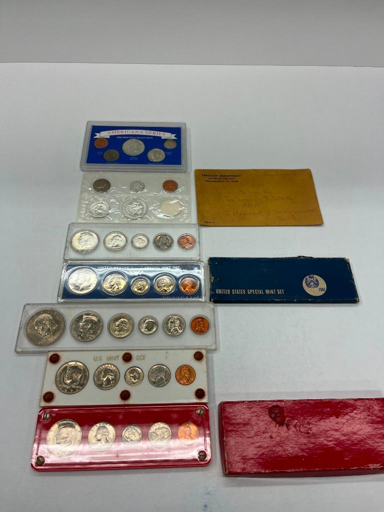 A Group of US Mint Proof Set Coins 1964 1967 1978 (1 of 3)
