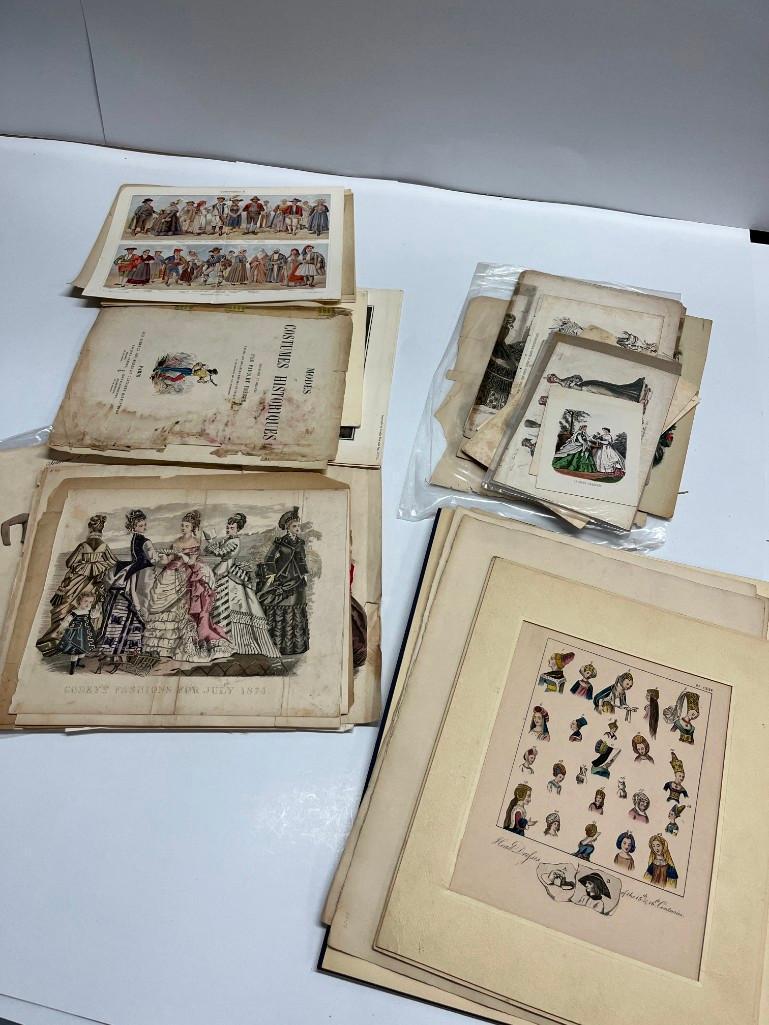 Collection of Antique Fashion and Costume Prints (1 of 9)