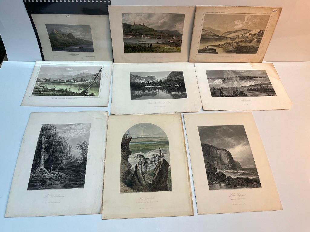 Collection of 18thc. American Landscape Lithographs (1 of 10)