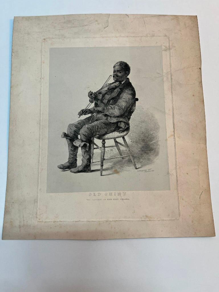 Civil War Era Old Shine Etching By Conrad Chapman (1 of 3)
