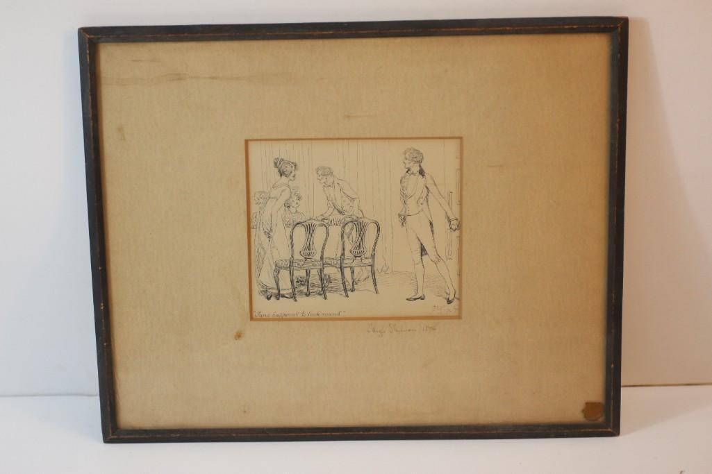 Pride and Prejudice Illustration, Signed By Hugh Thomson (Irish, 1860--1920) (1 of 3)