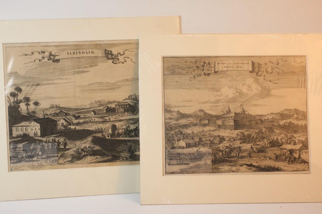17thc. Dutch Copper Engravings, Arnoldus Montanus (Dutch, 1625-1683) (1 of 7)