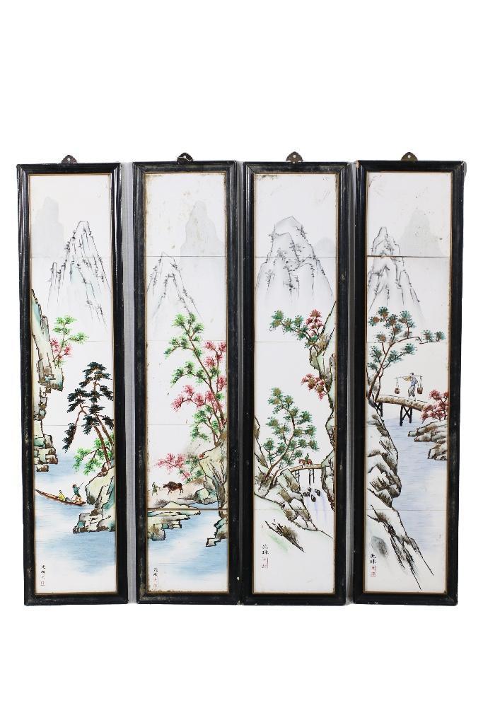 Four Japanese Tiled Ceramic Wall Hangings Mar 12, 2023 Riverfront