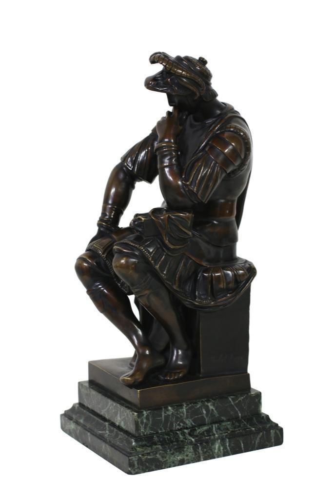 "Lorenzo De Medici" Bronze Sculpture After Michaelangelo (1 of 5)