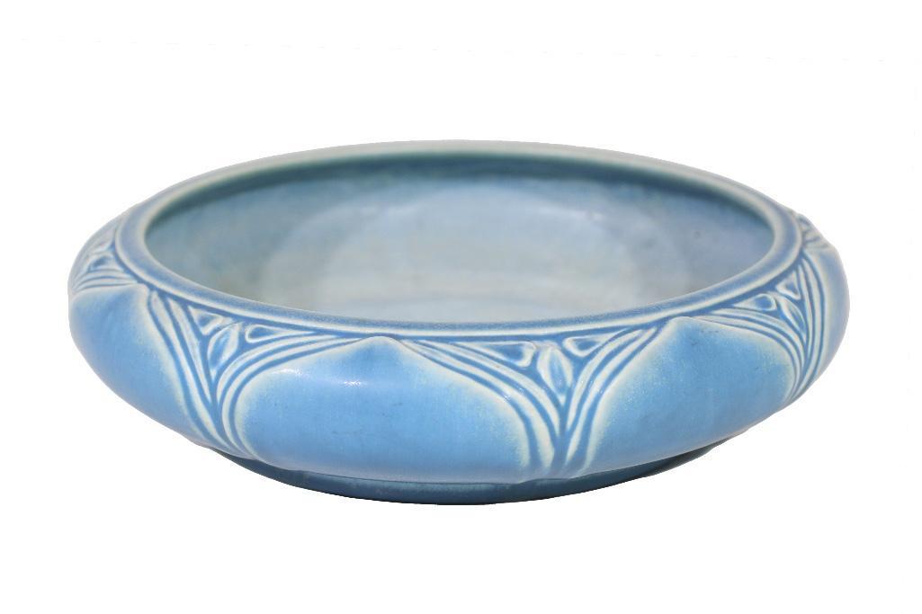 An Antique Blue Rookwood Pottery Center Bowl (1 of 4)