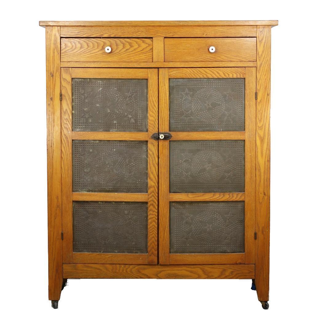 A Punched Tin Antique Pie Safe (1 of 11)