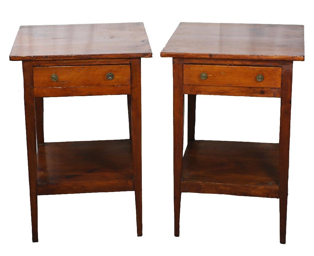 A Pair of Vintage Handcrafted Federal Style Side Tables (1 of 3)
