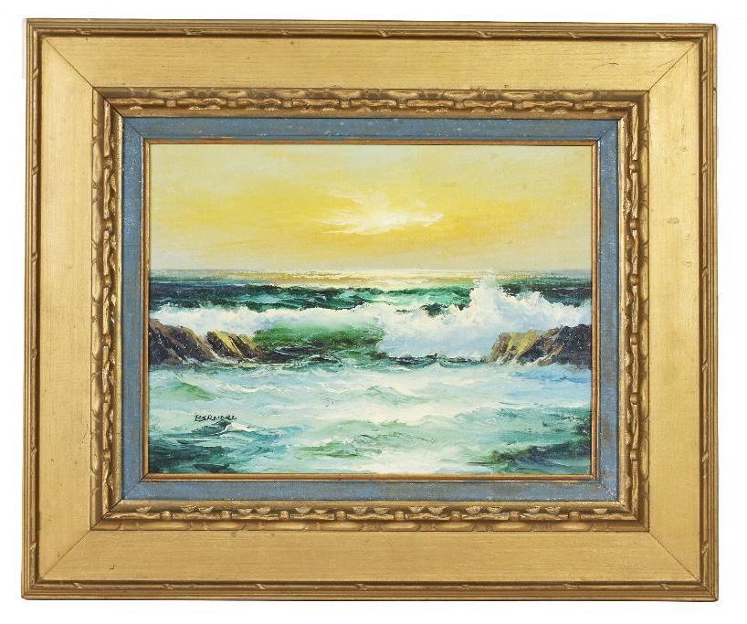 Bernard Corey (1914 2000) Oil Seascape