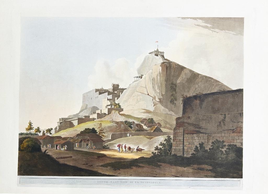 Thomas Daniell (1749-1840) and William Daniell (1769-1837) South East View of Tritchinopoly Aquatint (1 of 2)