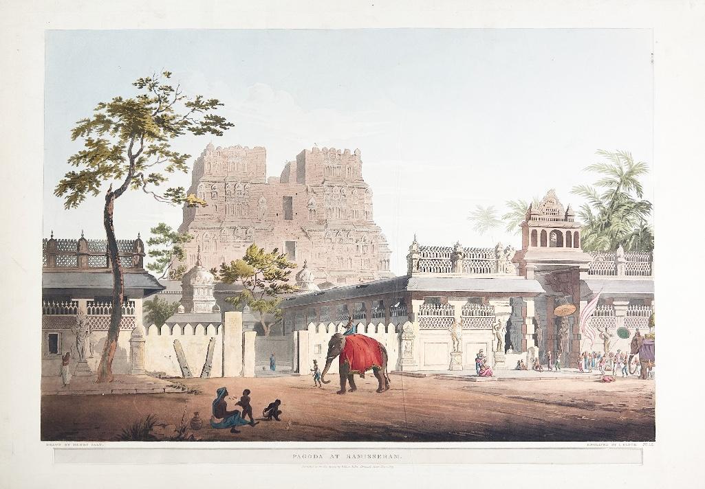 Henry Salt (British 1780-1827) Pagoda at Ramisseram Aquatint (1 of 1)