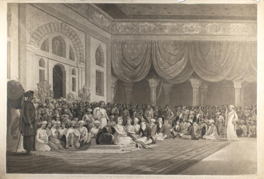 Continental, late 18th century. Two large lithographs on chain laid paper. First scene by Charles (1 of 8)